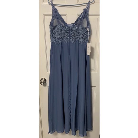 JJs House Dresses Jjs House Slate Blue Prom Dress Poshmark